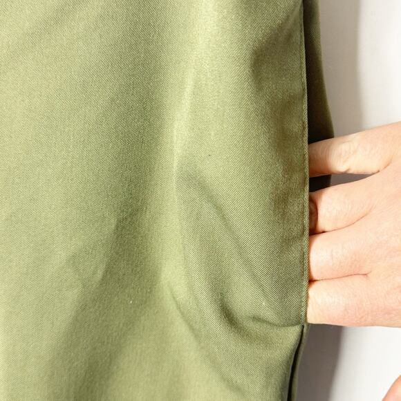 Alfred Dunner Womens Classic Fit Pant Olive Green Elastic Waist 12 - Picture 2 of 6